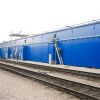 Building of two separately combined constructions of ready-made metal structures with envelopment constructions from sandwich panels for defrosting of gondola wagons with loose cargo (coal, ore) on the territory of SE «Port Uznij»